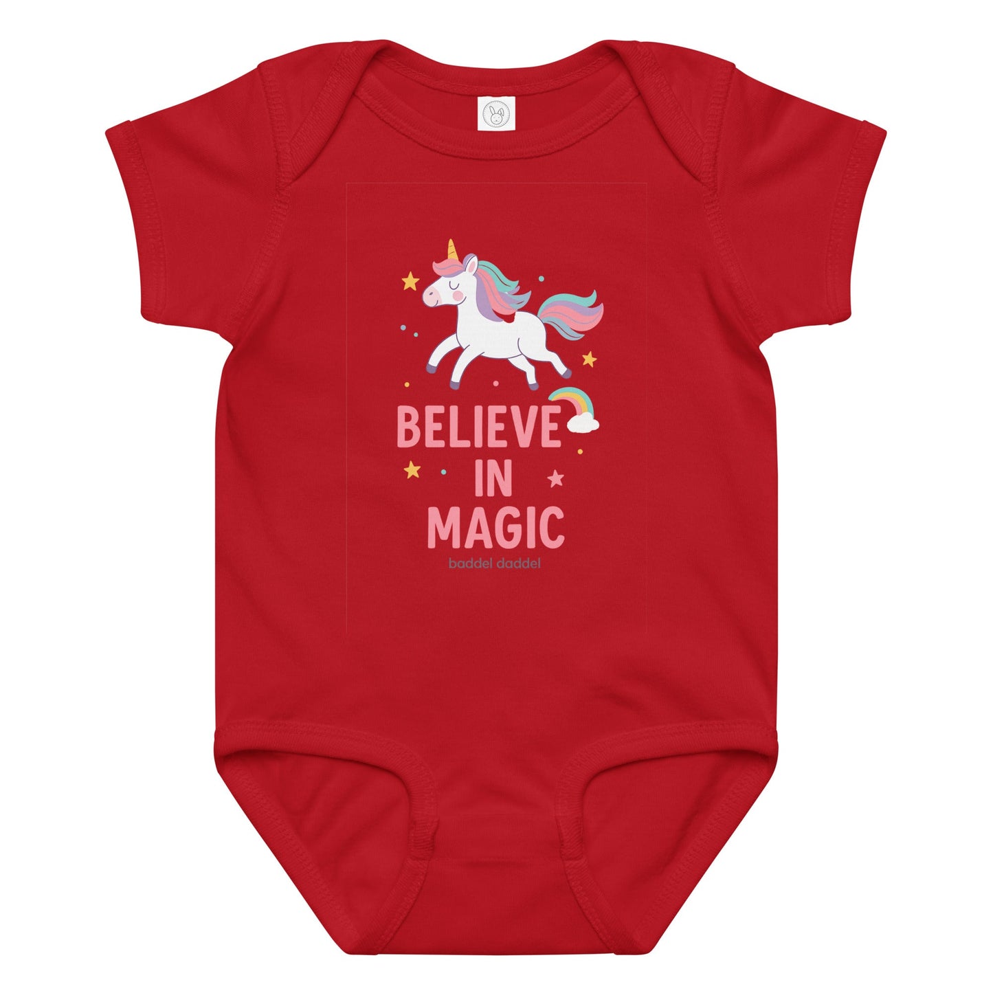 Babybody Einhornzauber – Weich, verspielt & magisch im Baddeldaddel Design!