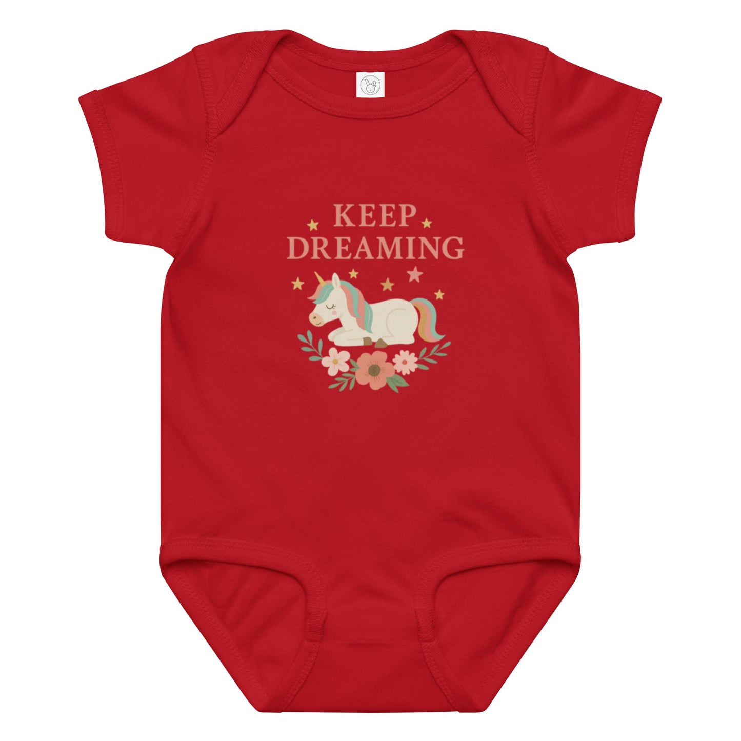 Baby Jersey-Body mit Einhorn-Motiv – Weich, sicher und rundum bequem!