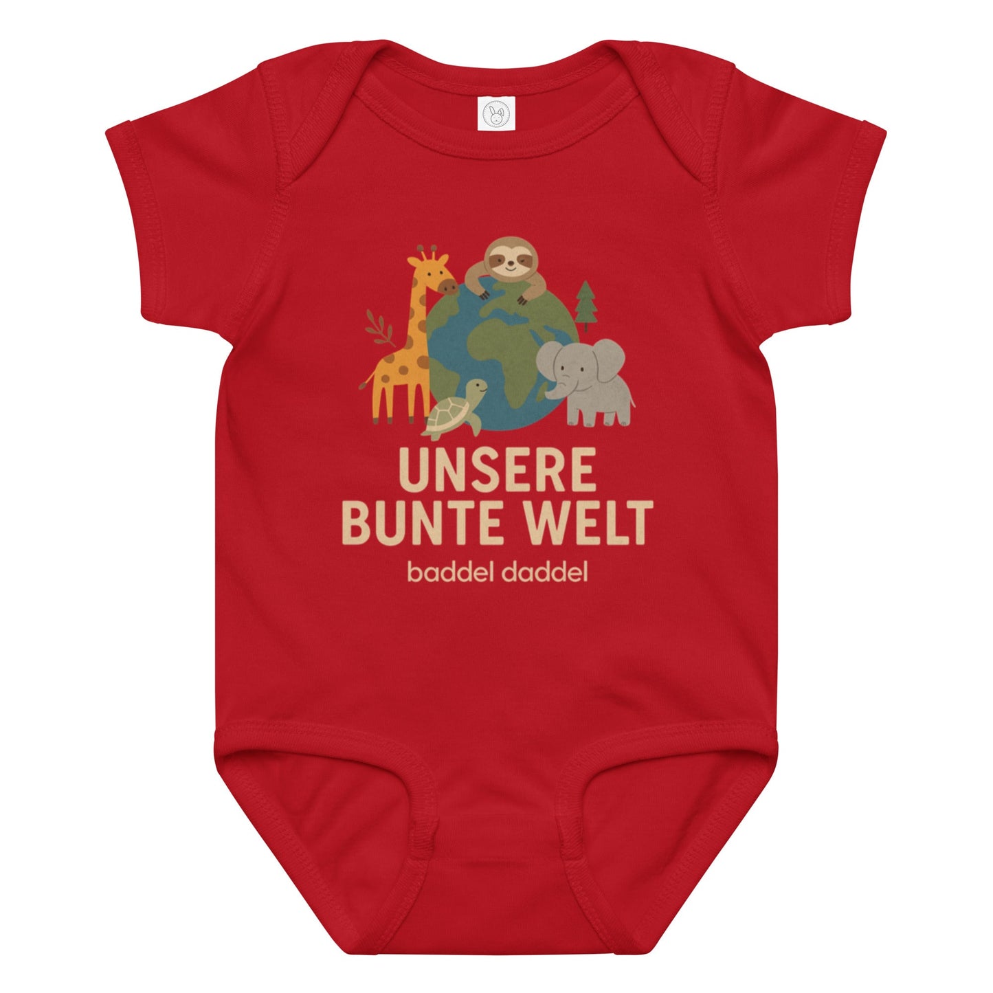 Babybody Unsere bunte Welt – Farbenfroh & bequem im Baddeldaddel Design