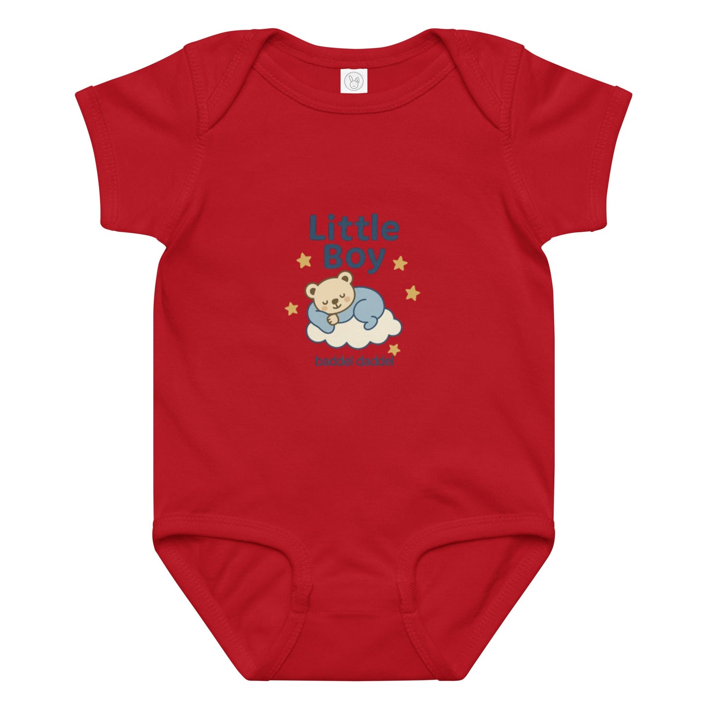 Baby-Body Little Boy – weich, praktisch & im Baddeldaddel Design!