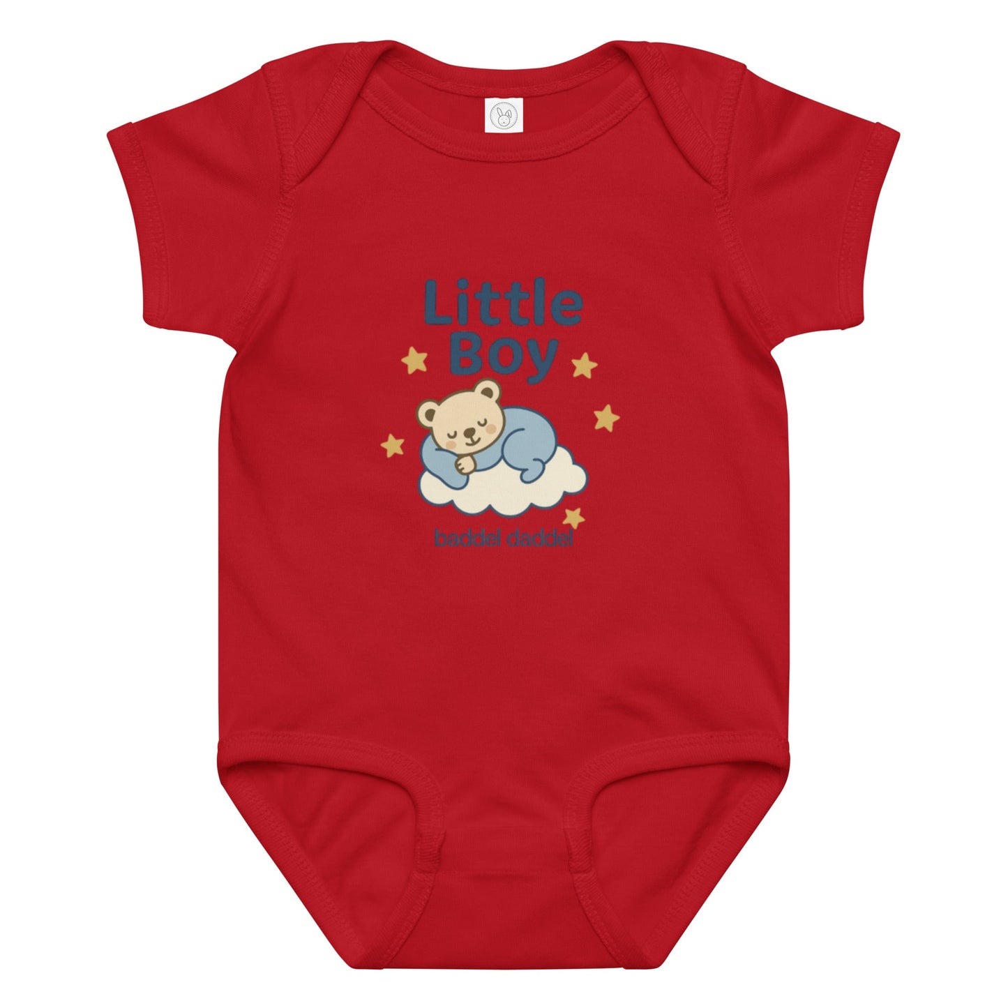 Baby-Body Schlaf-Motiv Little Boy im Baddeldaddel Design – weich, gemütlich und traumhaft niedlich!