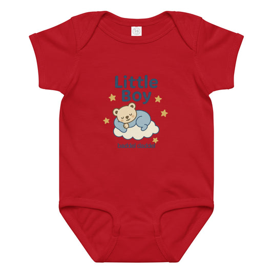 Baby-Body Schlaf-Motiv Little Boy im Baddeldaddel Design – weich, gemütlich und traumhaft niedlich!