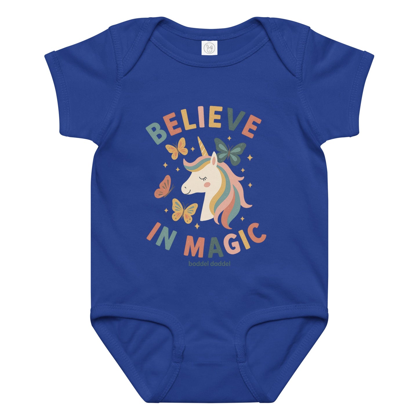 Babybody Einhorn & Schmetterling – Zart, märchenhaft & im Baddeldaddel Design!