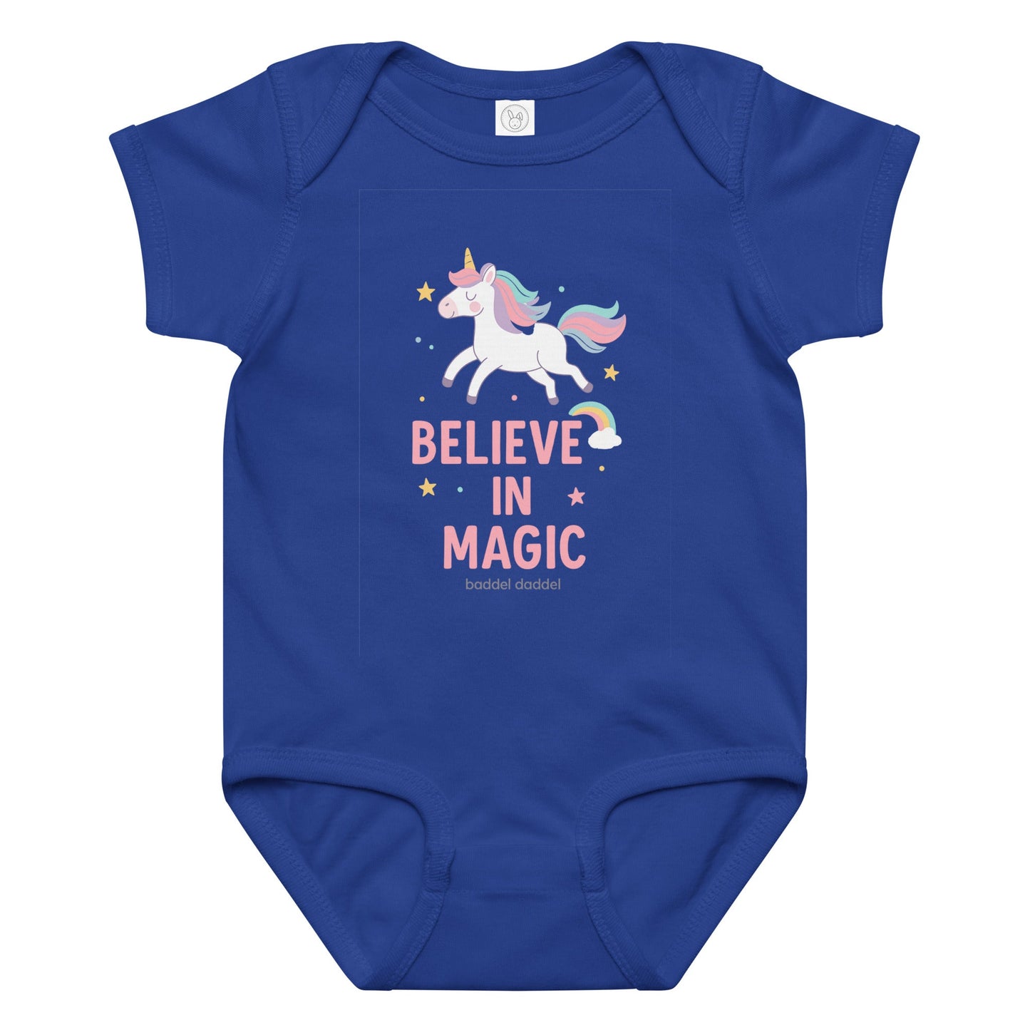 Babybody Einhornzauber – Weich, verspielt & magisch im Baddeldaddel Design!