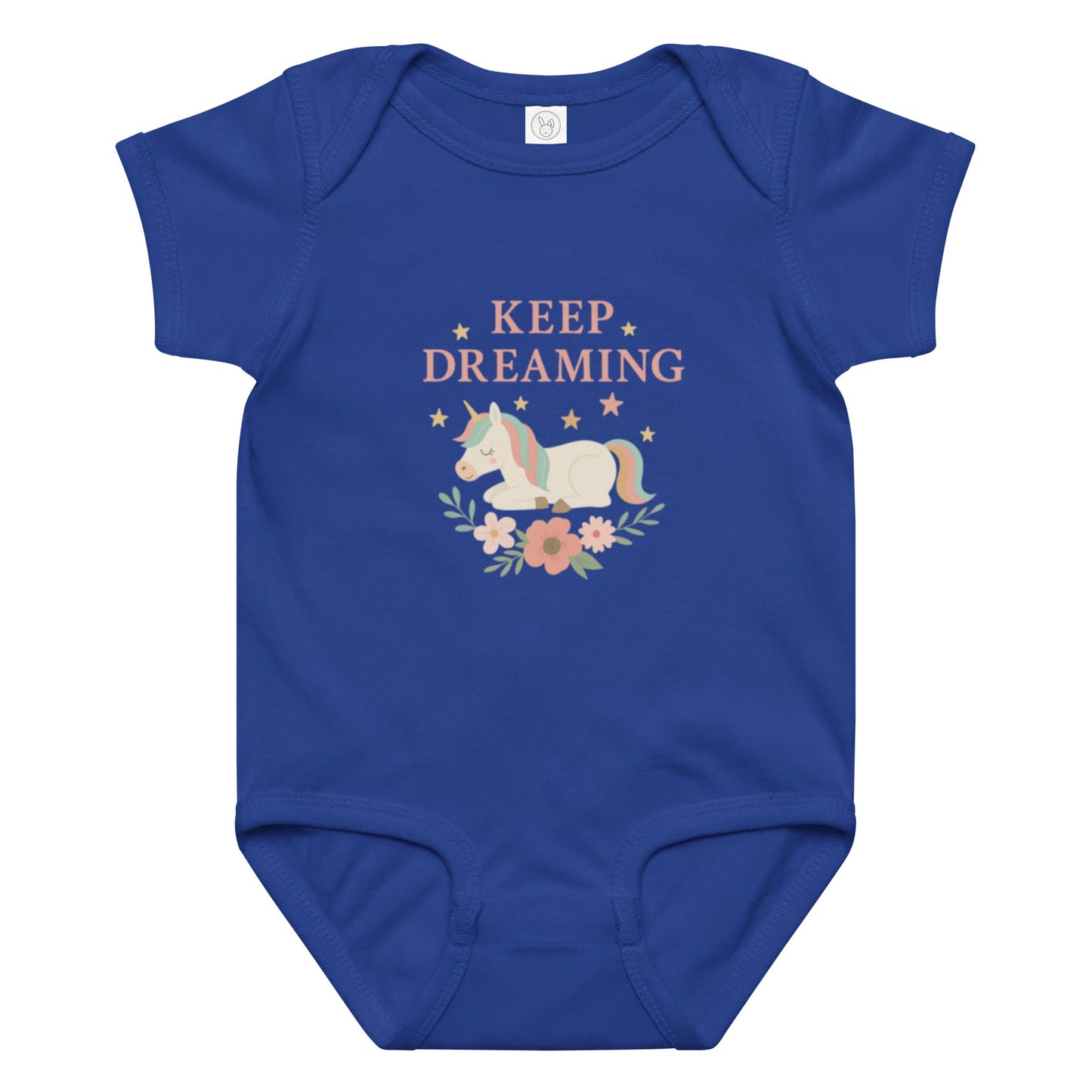 Baby Jersey-Body mit Einhorn-Motiv – Weich, sicher und rundum bequem!