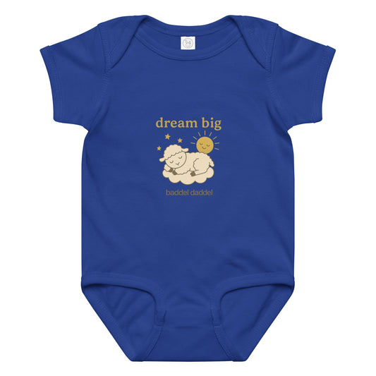 Baby-Body Dream Big Schlafendes Schaf – Weich, gemütlich & im Baddeldaddel Design!