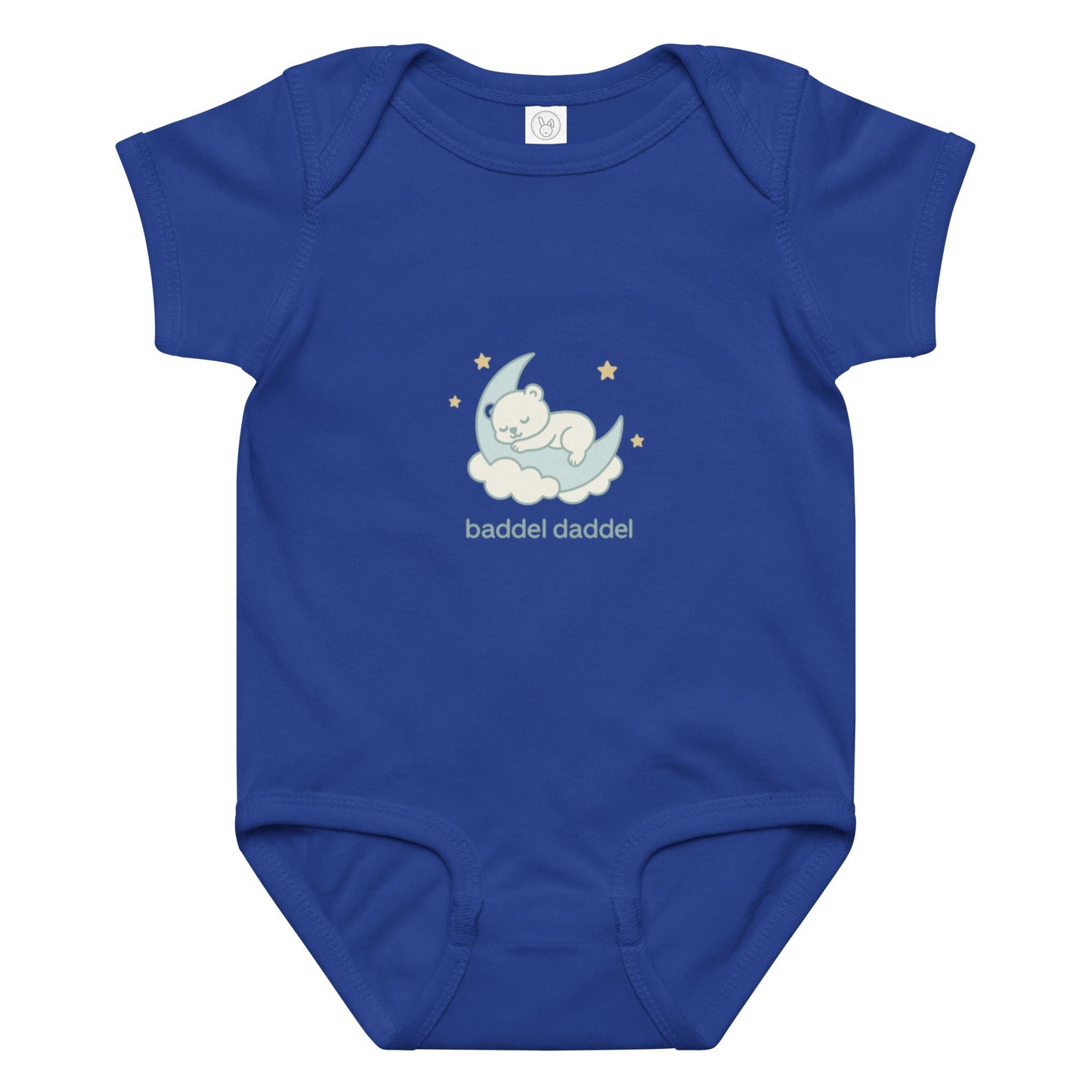 Baby-Body Schlafmotiv – Kuschelweich & praktisch im Baddeldaddel Design!