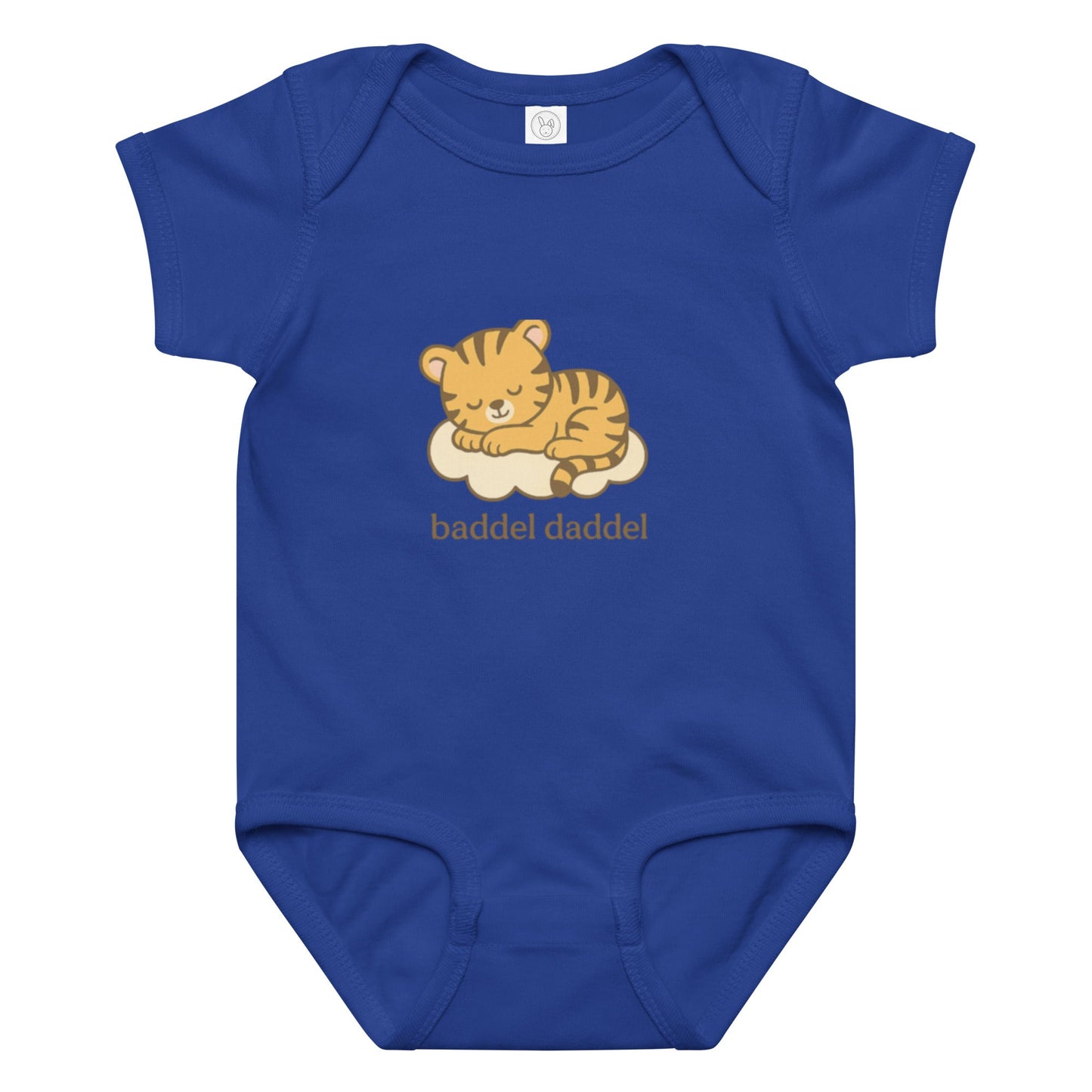 Baby-Body Schlafender Tiger – Weich, bequem & im Baddeldaddel Design!