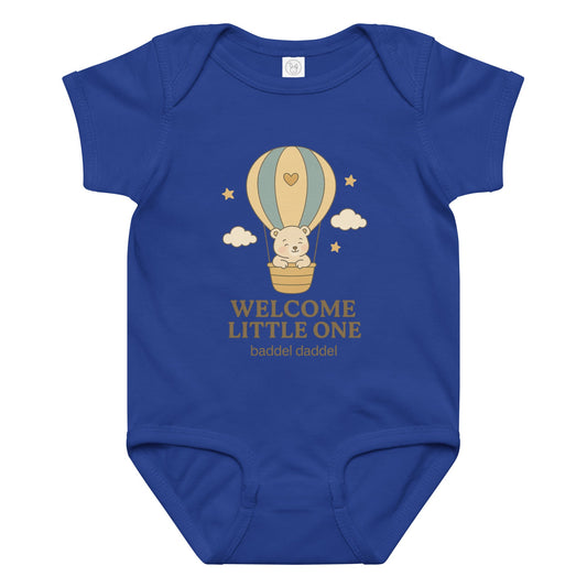Baby-Body Welcome Little One – mit Heißluftballon & Baddeldaddel Design!