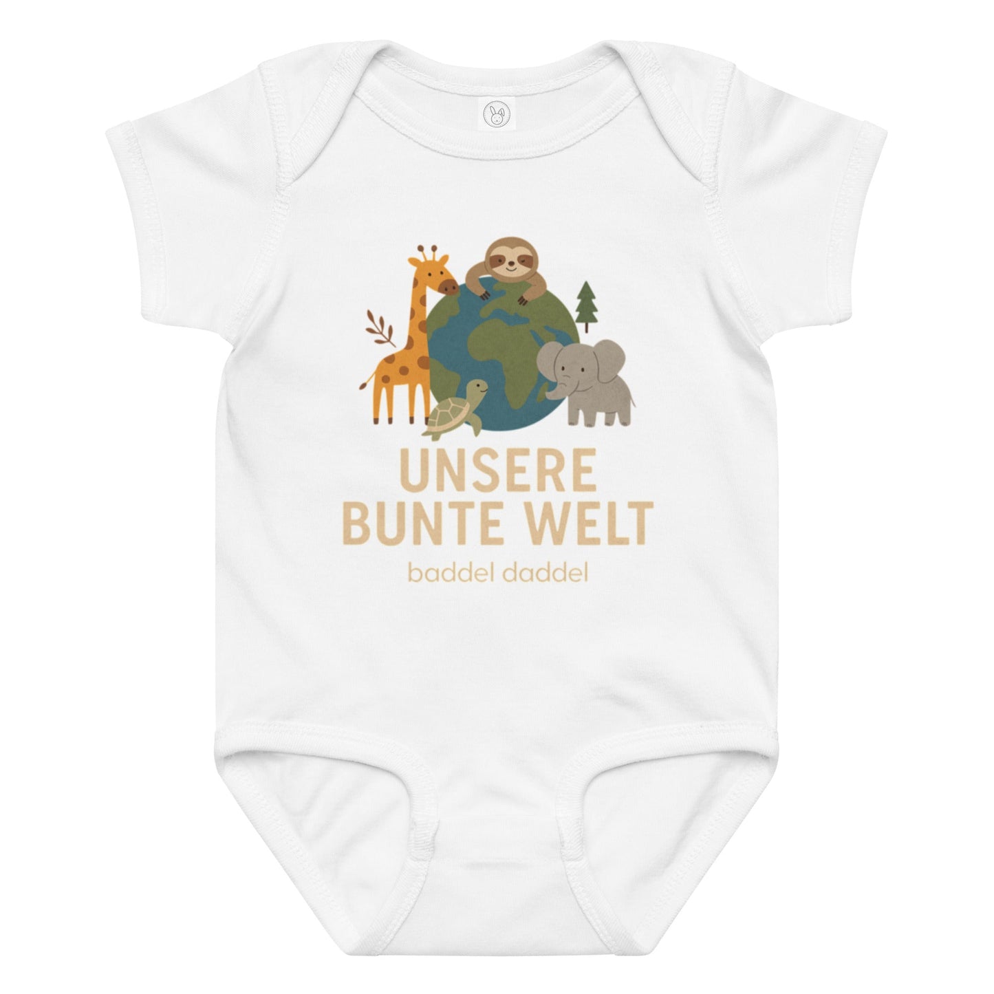Babybody Unsere bunte Welt – Farbenfroh & bequem im Baddeldaddel Design