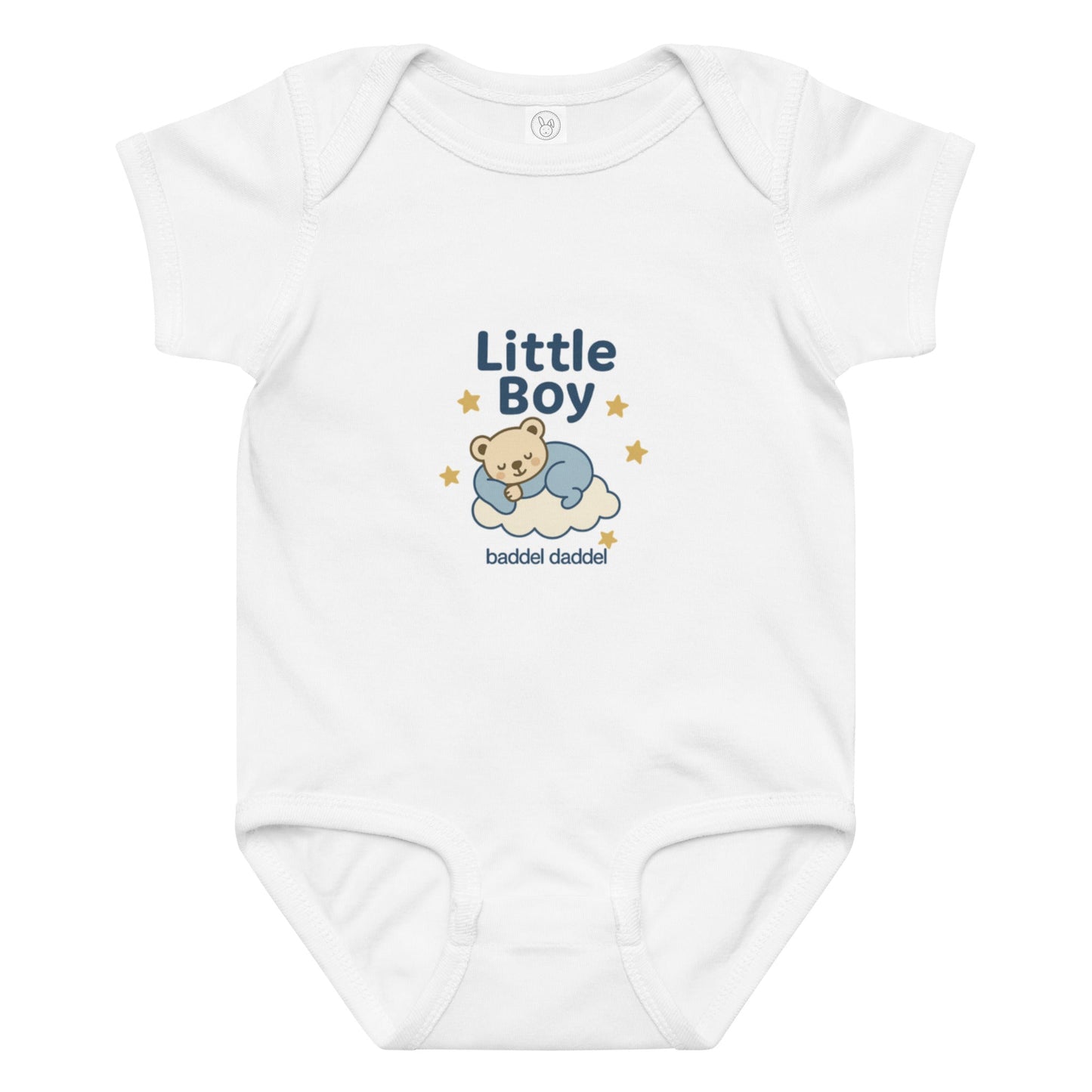 Baby-Body Little Boy – weich, praktisch & im Baddeldaddel Design!
