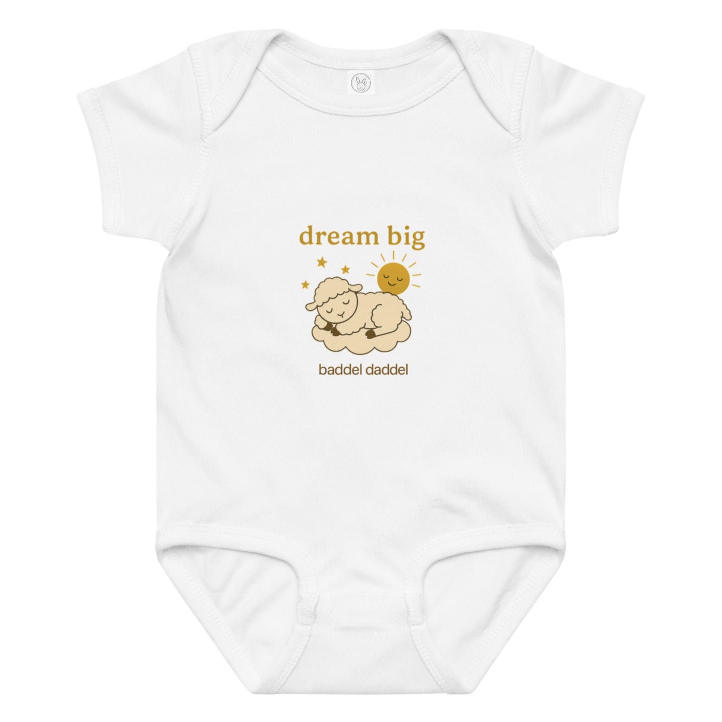Baby-Body Dream Big Schlafendes Schaf – Weich, gemütlich & im Baddeldaddel Design!