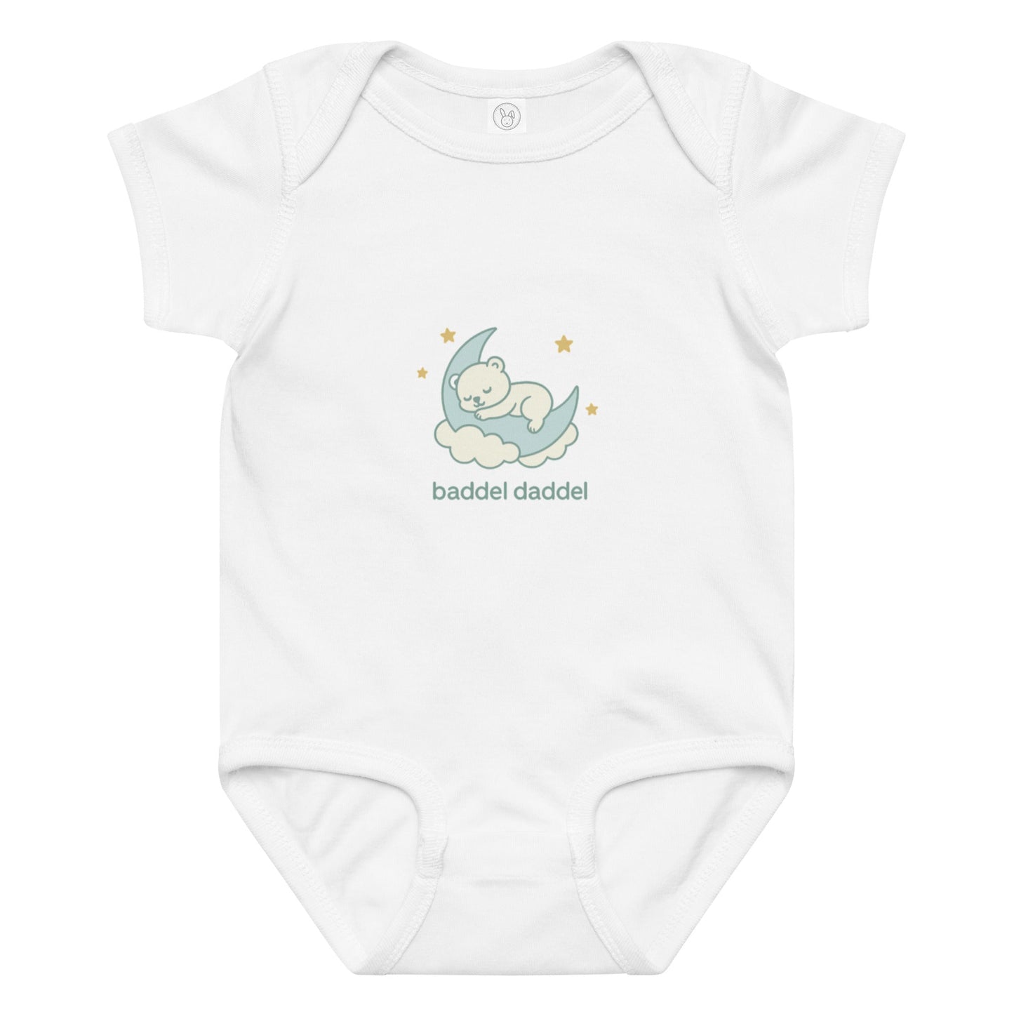 Baby-Body Schlafmotiv – Kuschelweich & praktisch im Baddeldaddel Design!