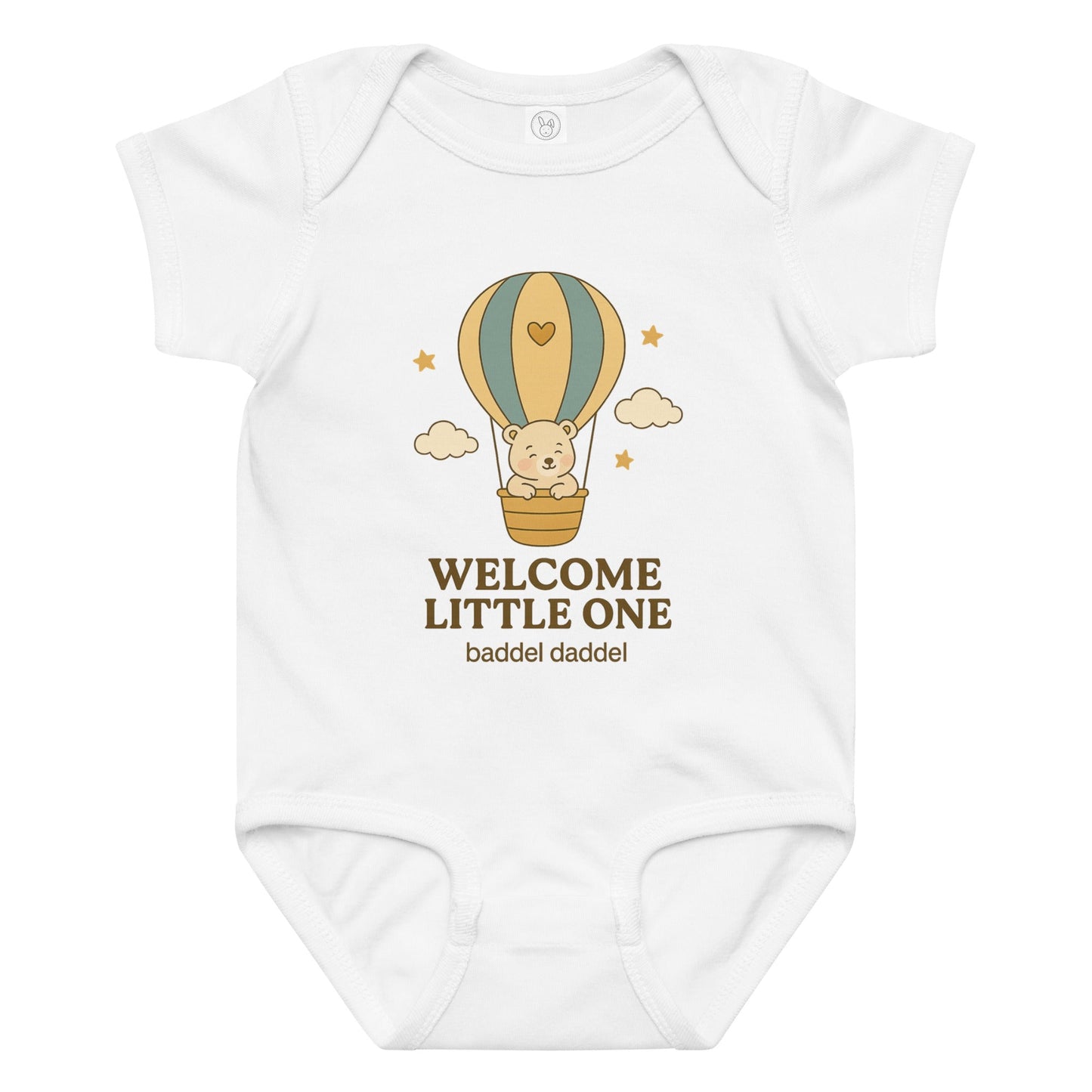 Baby-Body Welcome Little One – mit Heißluftballon & Baddeldaddel Design!