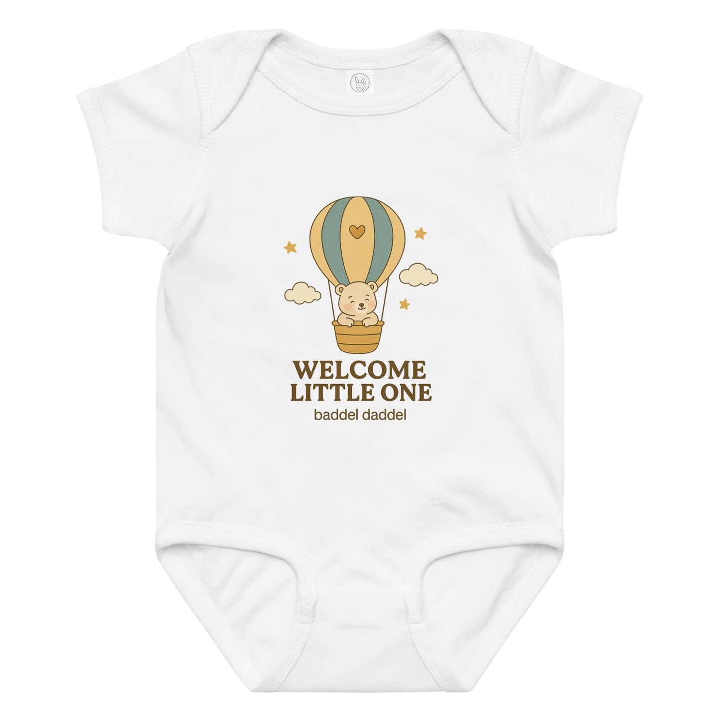 Baby-Body Welcome Little One Heißluftballon – Zart, bequem & im Baddeldaddel Design!