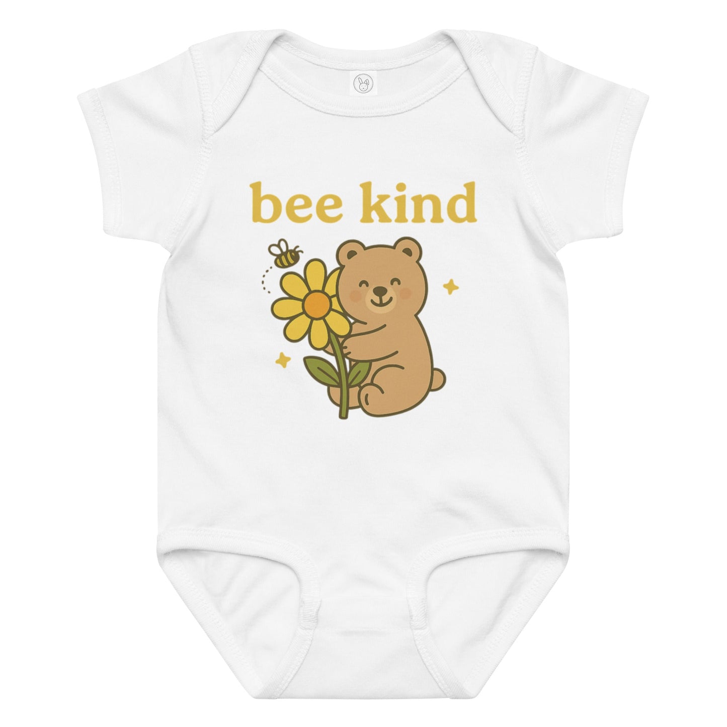 Baby-Body „Bee Kind“ mit süßem Print im Baddeldaddel Design – Für kleine Freundlichkeitsbotschafter!