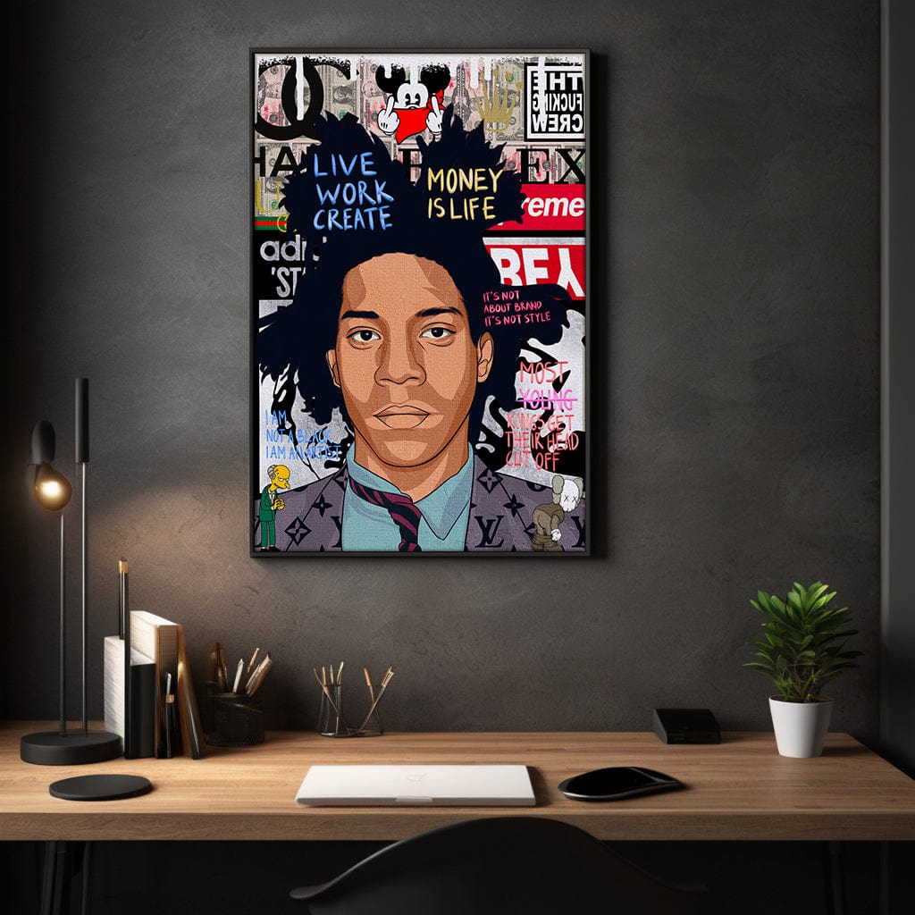 Basquit - Leinwandbild Pop Art