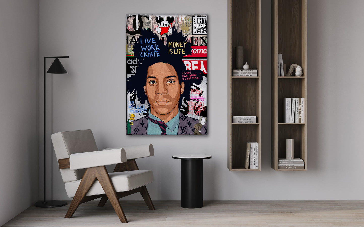 Basquit - Leinwandbild Pop Art