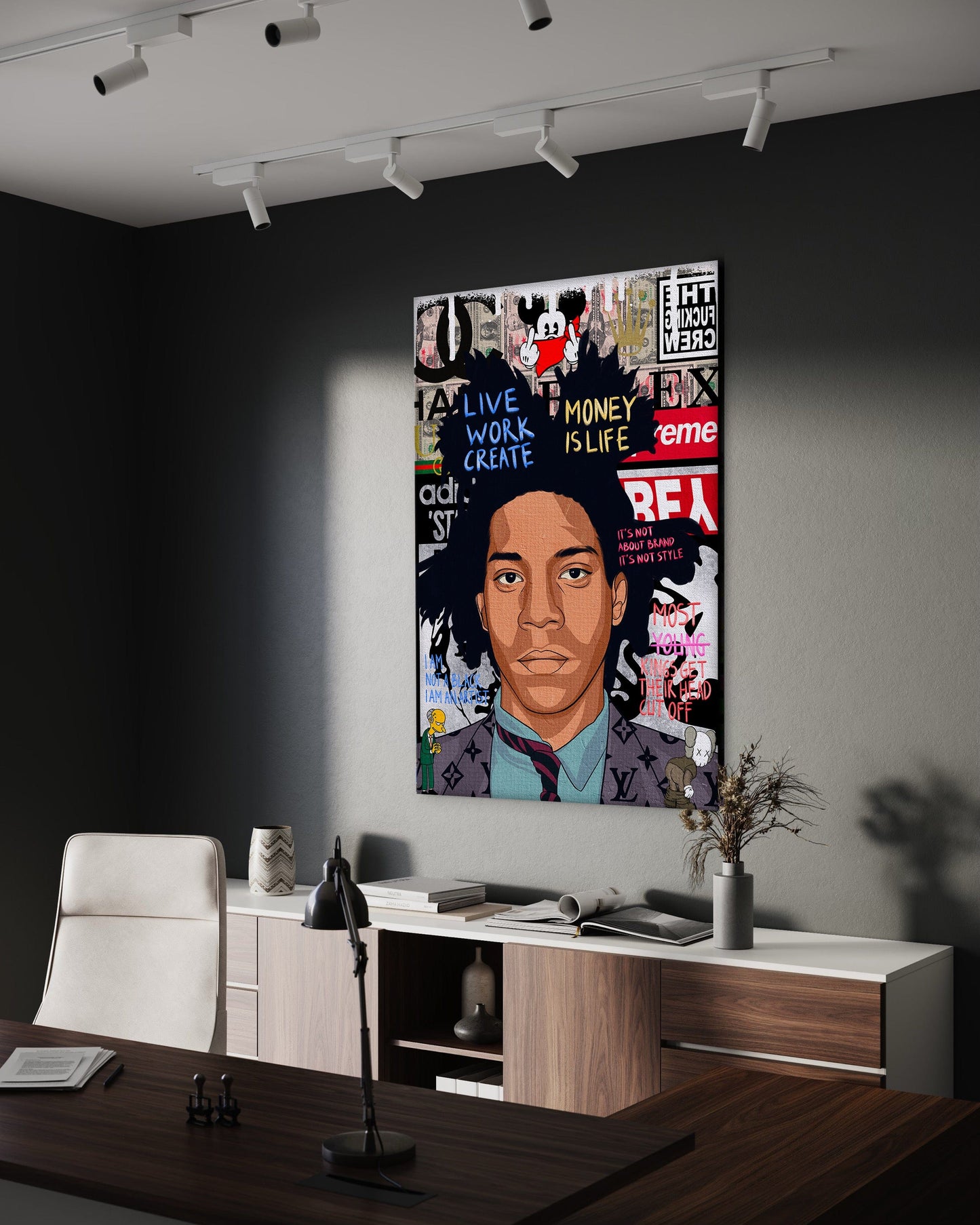 Basquit - Leinwandbild Pop Art