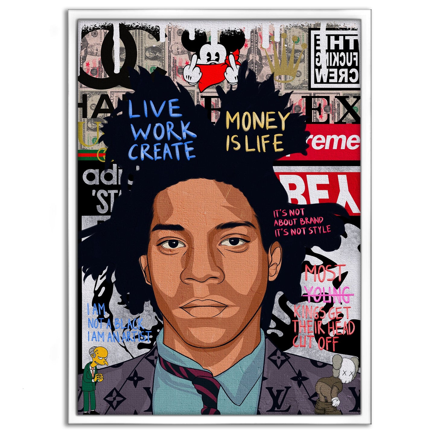 Basquit - Leinwandbild Pop Art