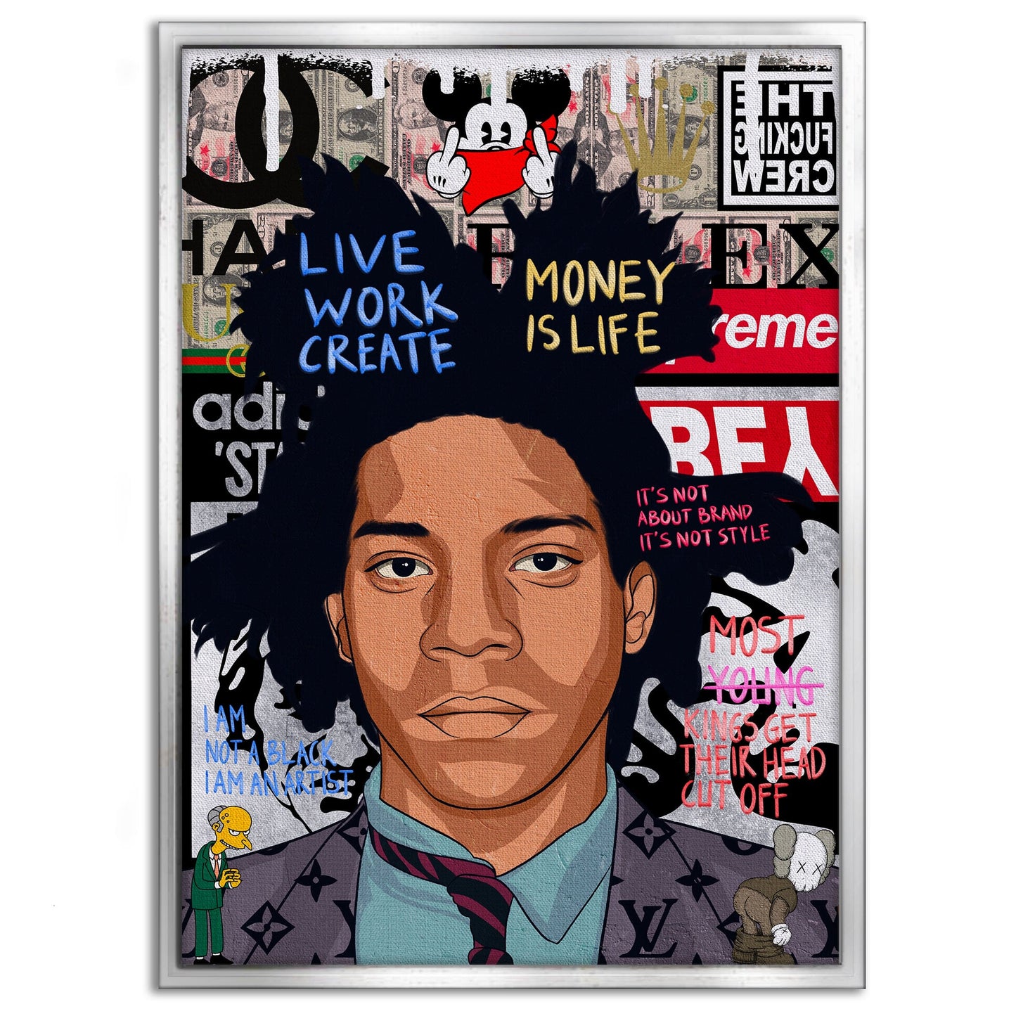 Basquit - Leinwandbild Pop Art