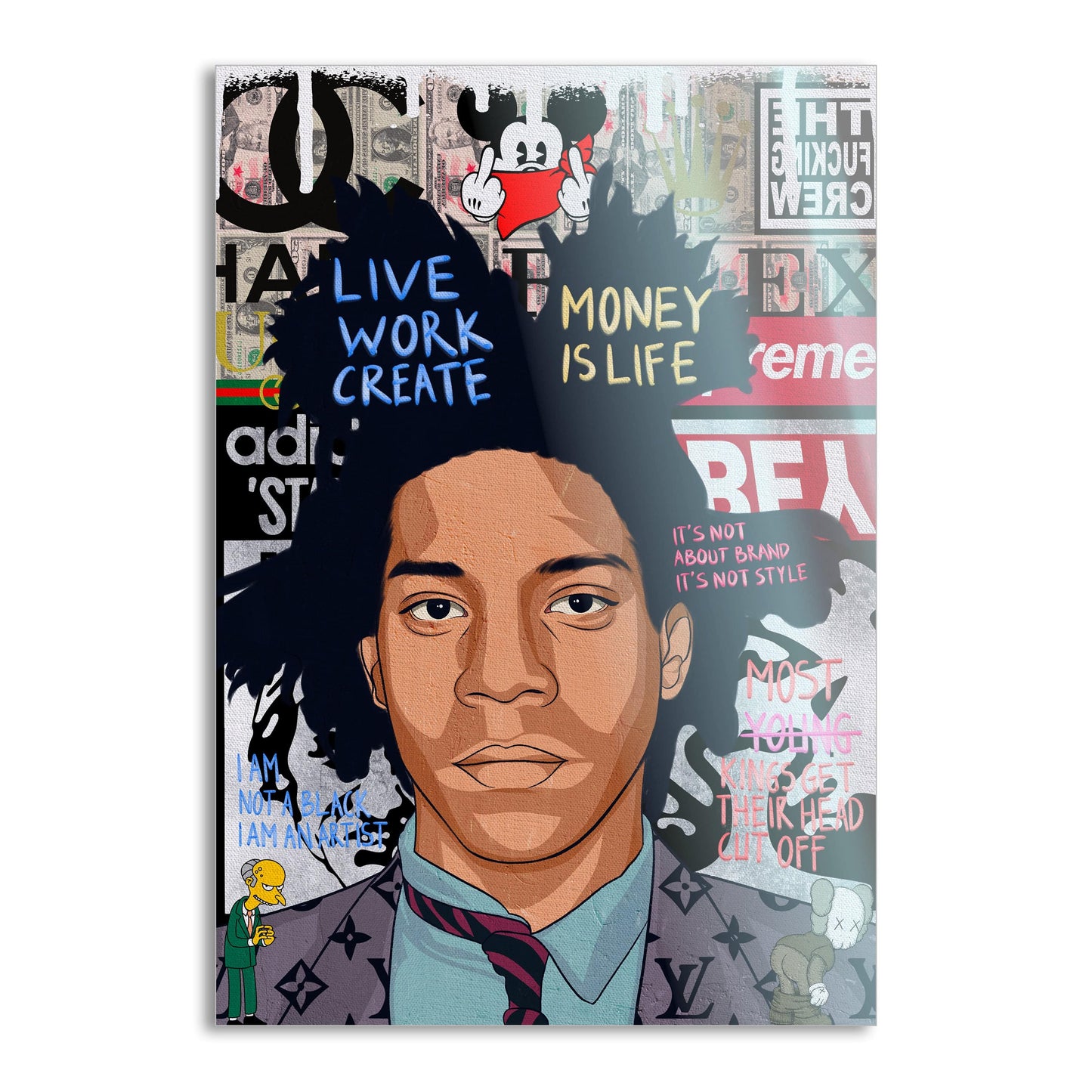 Basquit - Leinwandbild Pop Art