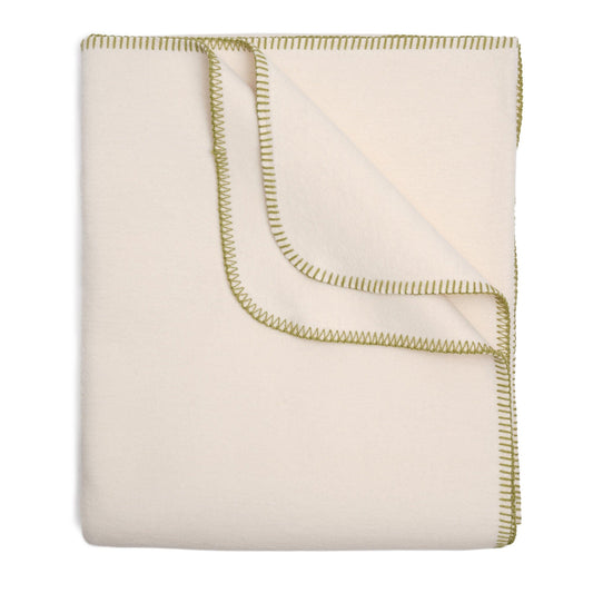 Baumwolldecke Bio / GOTS natur regional hergestellt