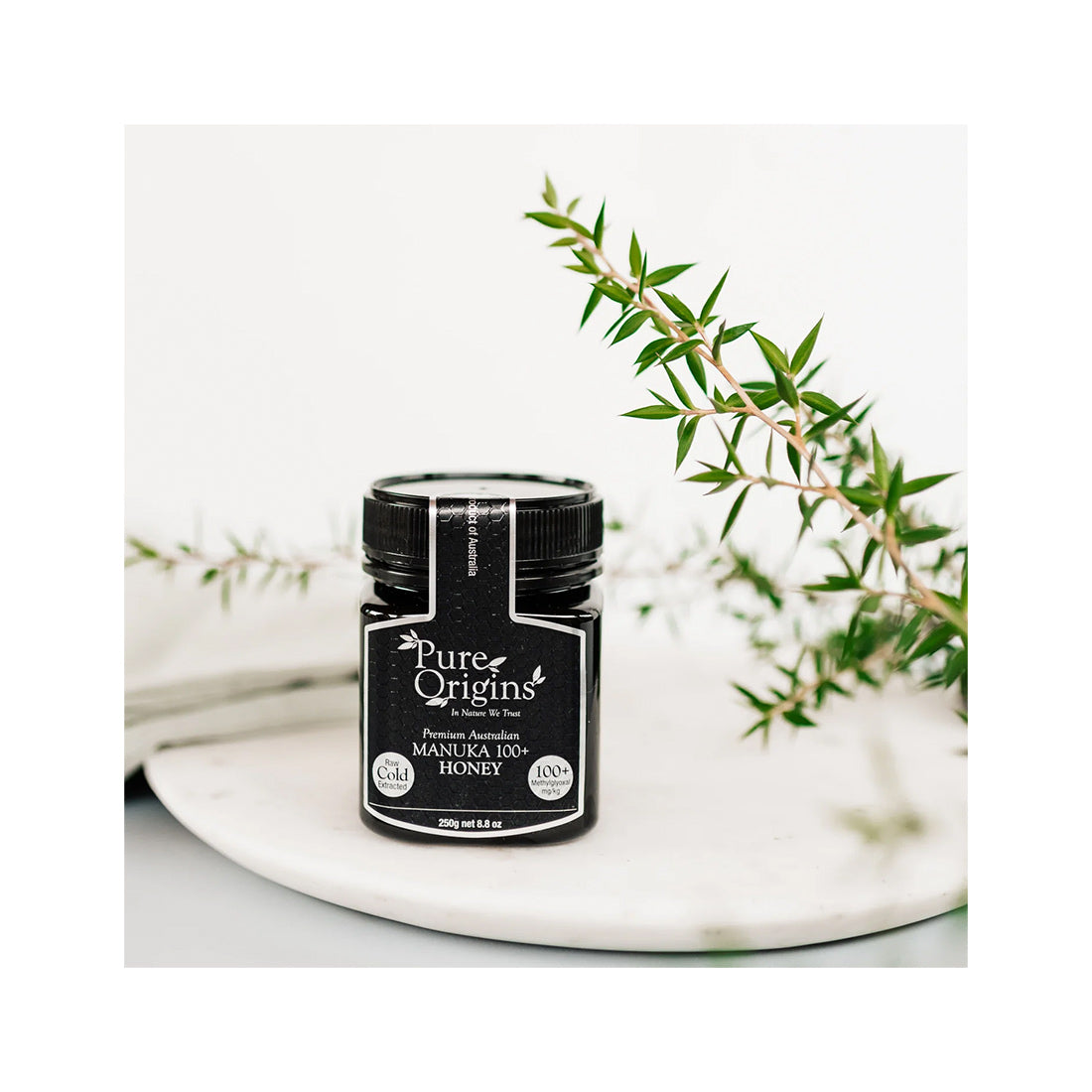 Australian Manuka Honey 250g – 100+ MGO, Raw, Cold Extracted, Unfiltered