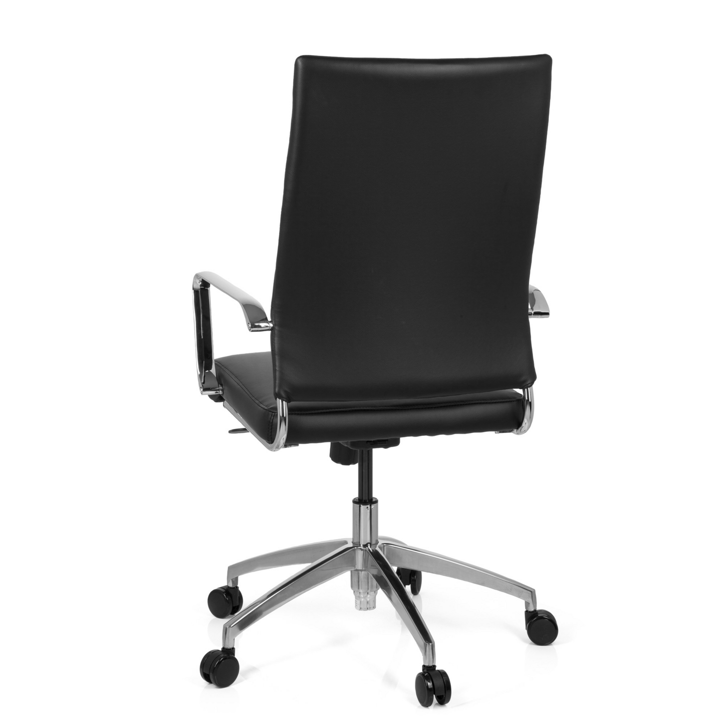 Skrifstofustóll frá Hjh, Pontera Pro, úr gervileðri, svartur, á lager.