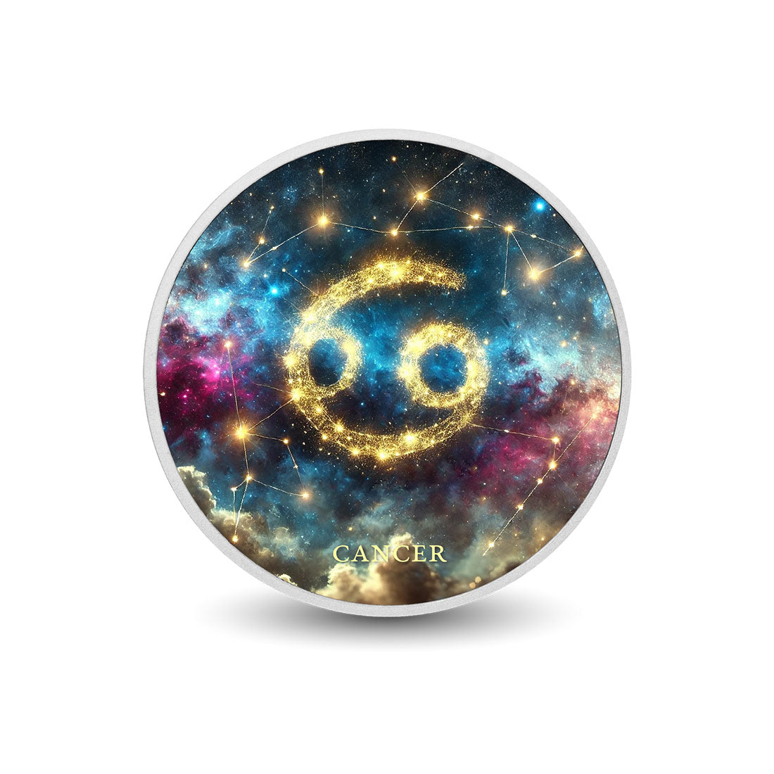 Zodiac Signs - Cancer 1oz Silver Coloured Coin