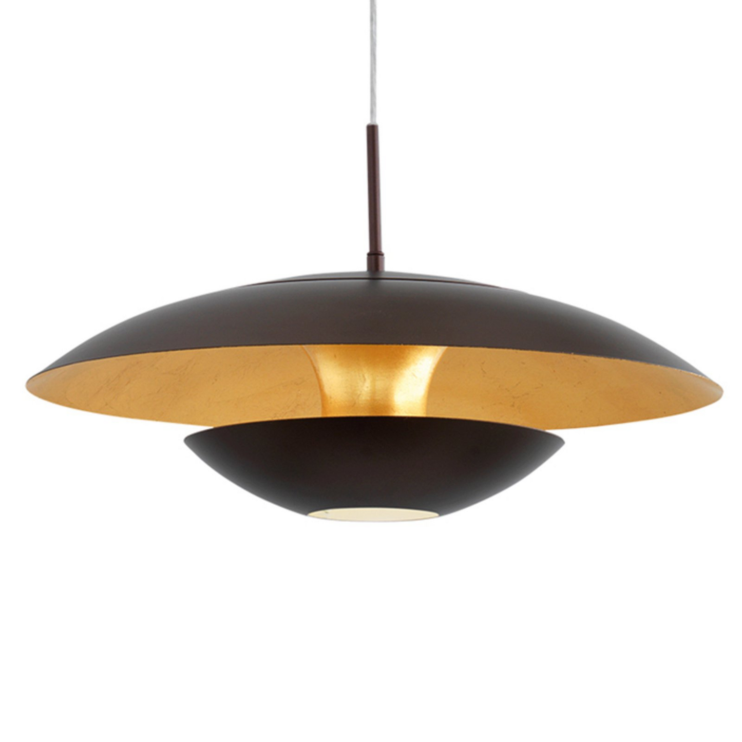 Eglo hengiljós Nuvano 48cm loftlampi, hengjandi ljós, 1 pera, brún, Gol640