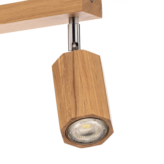 B-flokks Envostar Peach Puff loftkastari, áttahyrningur úr tré, 2 ljós. Loftlampi, ljósspottur.