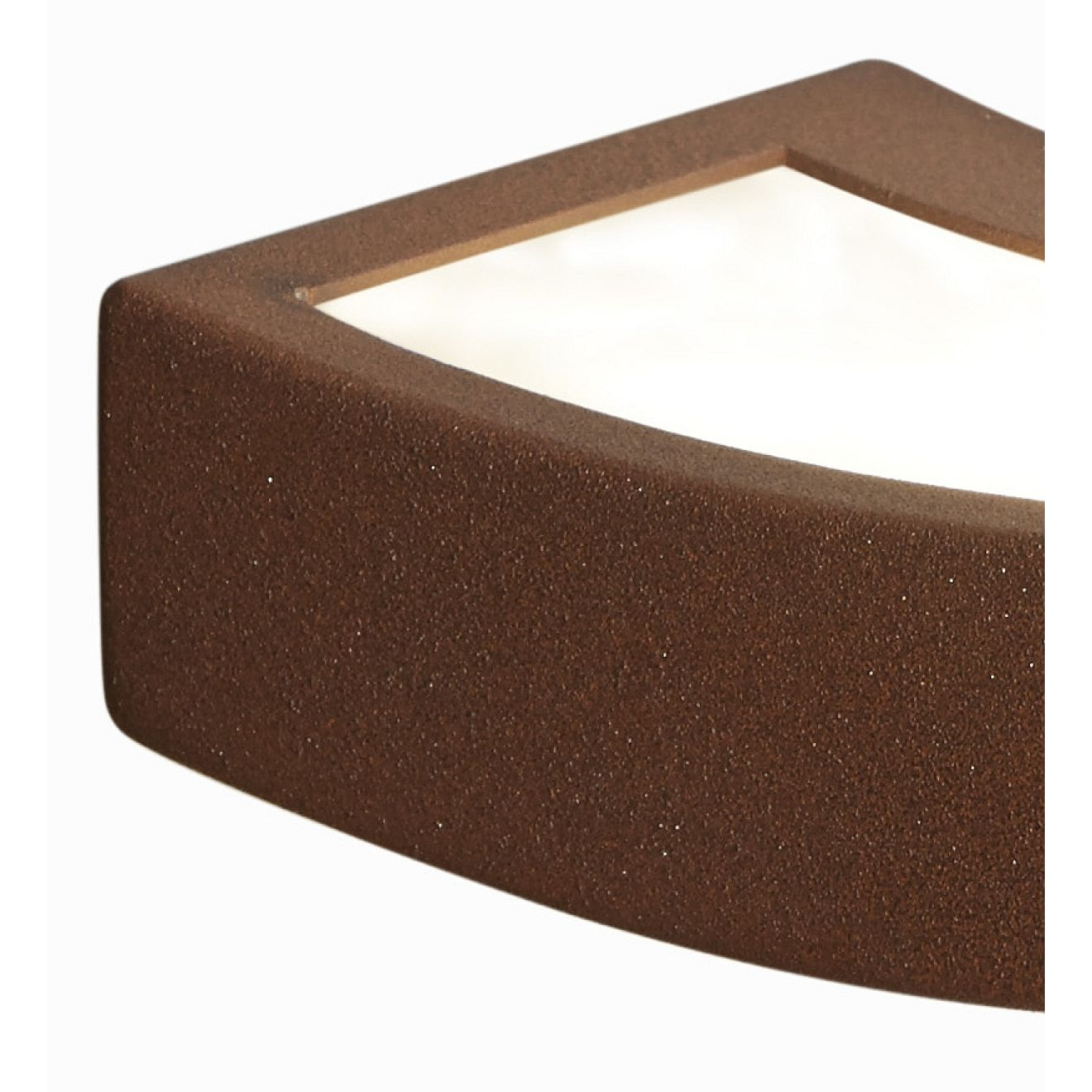 Gibas LED veggljós Dolce í B-flokki, vegglampi, ryðgrænt útlit, 50 cm breitt