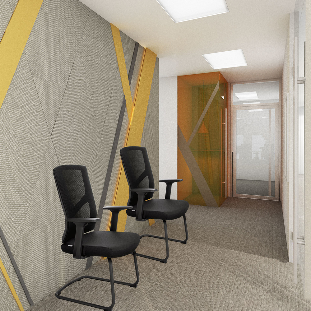 B-Ware Hjh Office Besucherstuhl Konferenzstuhl Stuhl Schwarz Armlehne Breton