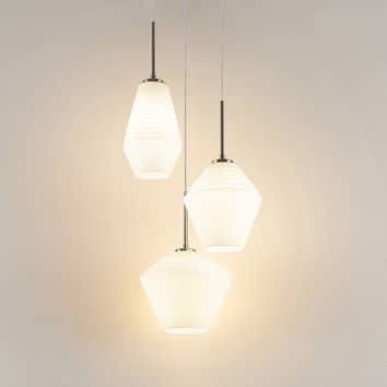 B-stock Lindby Ekkis pendant lamp hanging lamp hanging lamp light LED 3 fl. Round Opalw46