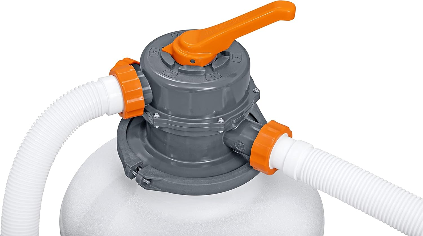 Bestway Flowclear sandsíukerfi, síudæla, sundlaugardæla, tímastillir, hvítt, á lager