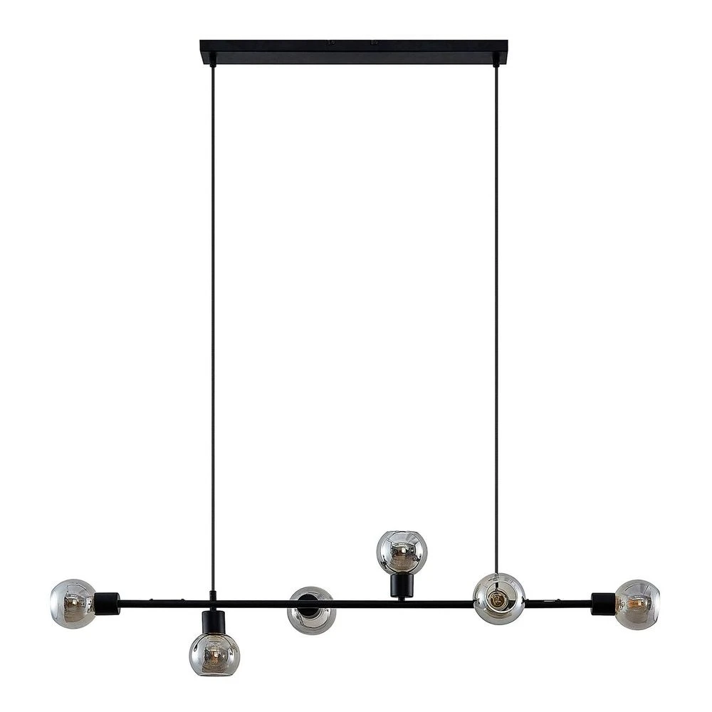 B-Ware Lindby Biscala Led Pendelleuchte Leuchte Lampe Deckenlampe E14 Schwarz Rauch301