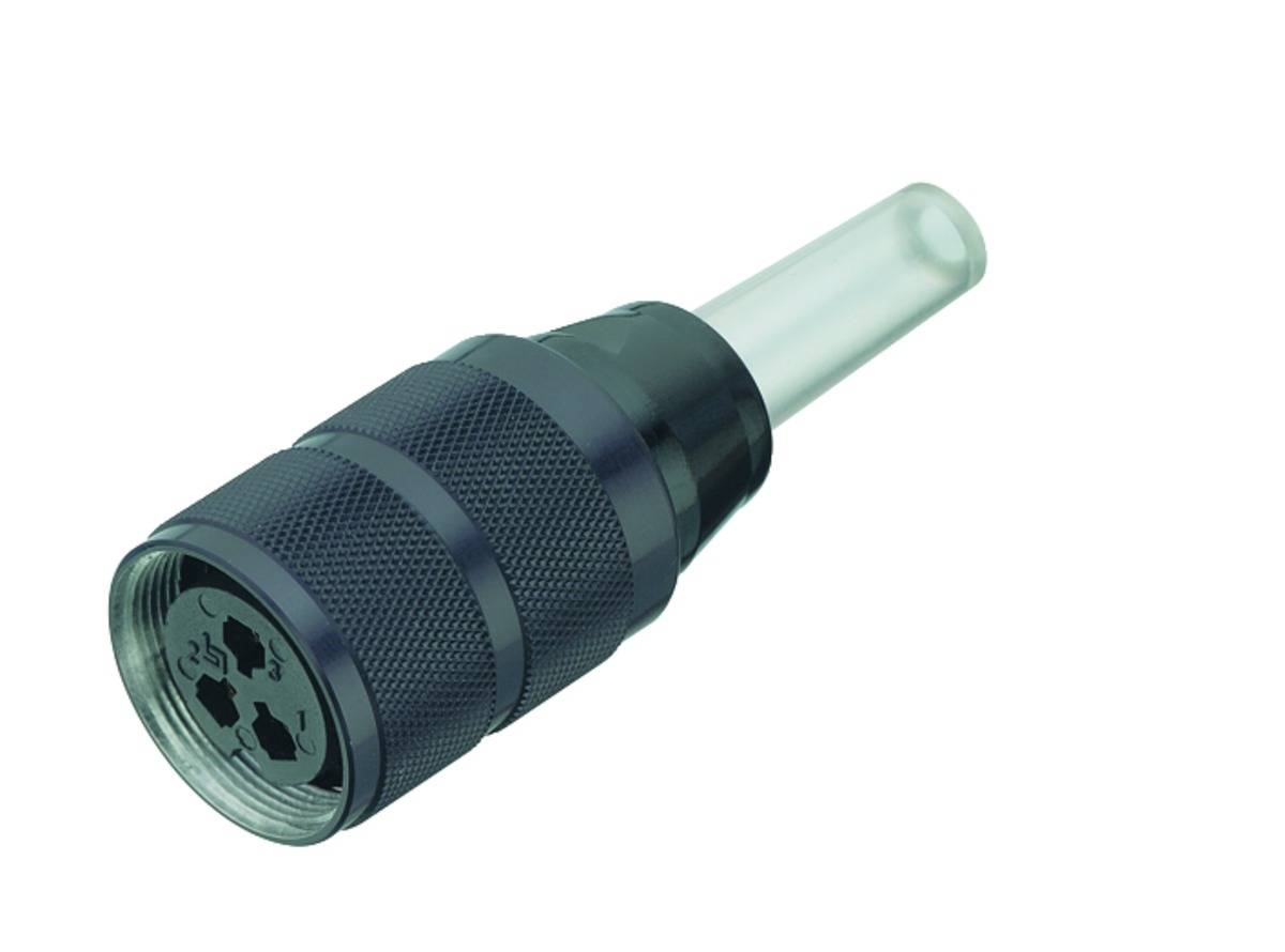 B-flokks Binder hringlaga innstunga með 7 pinna IP40 skrúfulásun