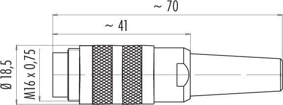 B-flokks bindiefni 99 2005 20 03 20 Kapaltengi, beint, 3 pólar, hringlaga tengi