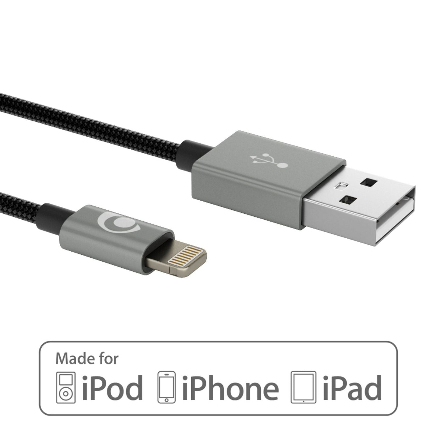 NALIA 2m USB Sync Data Cable for iPhone iPad iPod, Nylon Charging Cable Phone Cable