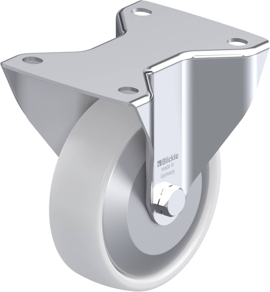 B-flokks Blickle 270124 Bk Po 125 R 3 Fa, þvermál 125 mm, burðargeta 300 kg, snúningshjól