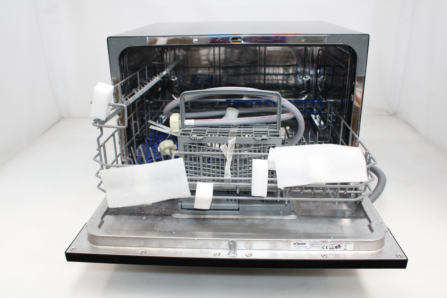 Bomann TSG 7405 borðuppþvottavél, lítil, 550 mm, orkunýtingarflokkur D