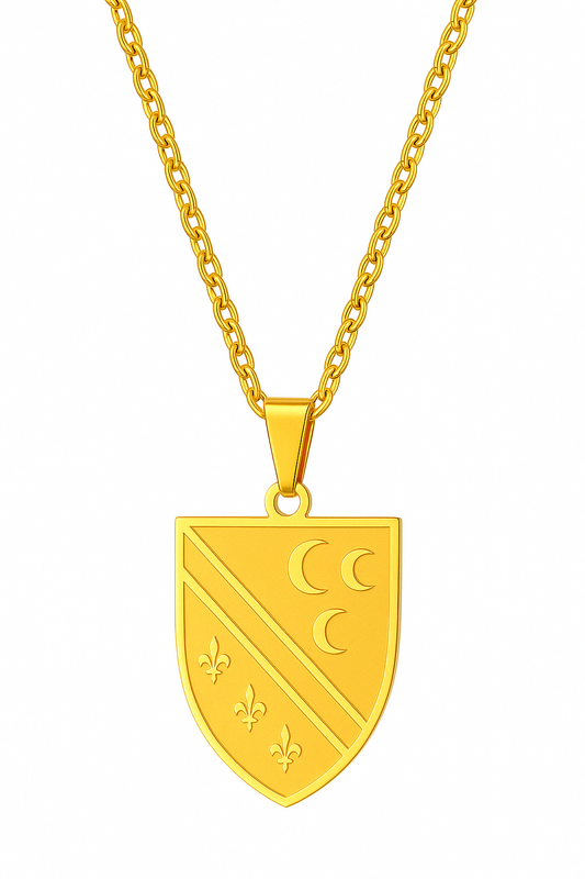 Bosnien Halskette - 18K vergoldet & Edelstahl