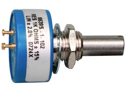 B-flokks Bourns 6639 S 1 103 leiðandi plast potentiometer 10 kΩ 1 W 1 stk svart