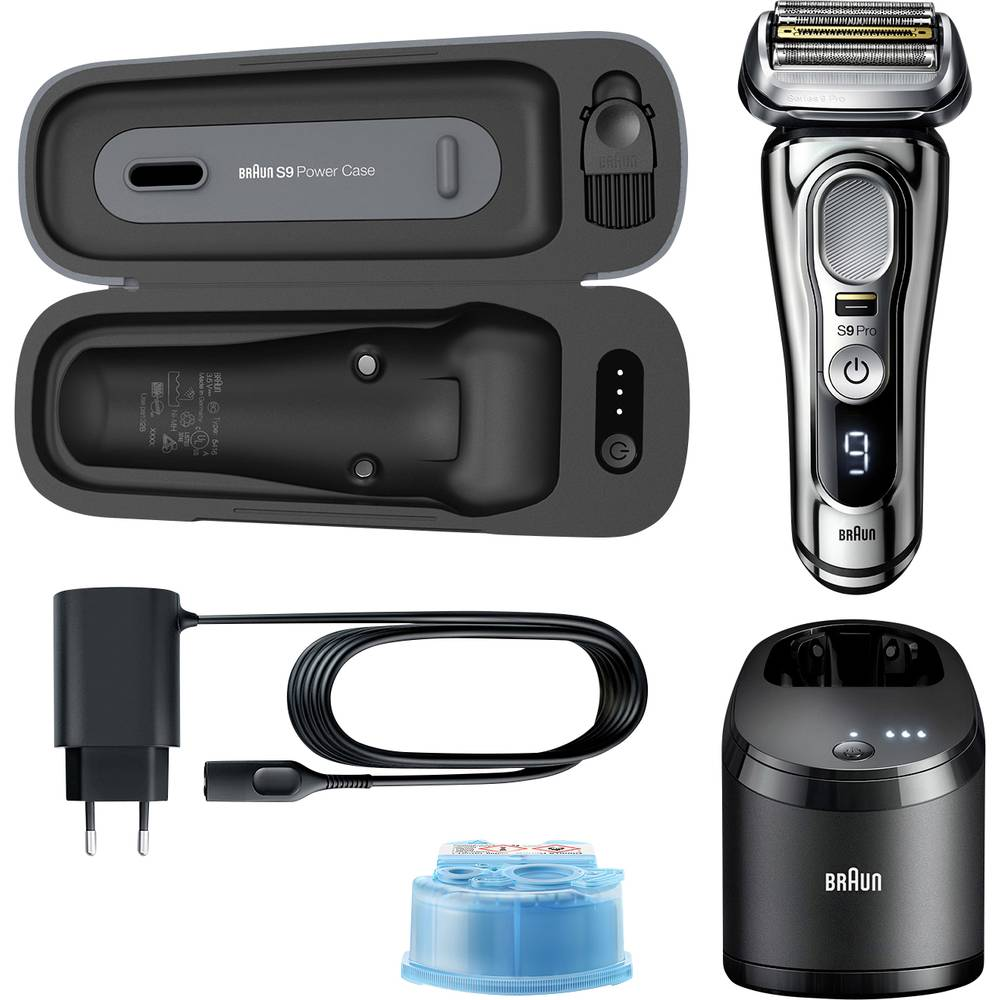Braun Series 9 9496cc SW 9496cc rakvél með filmu, silfurlituð, á lager.