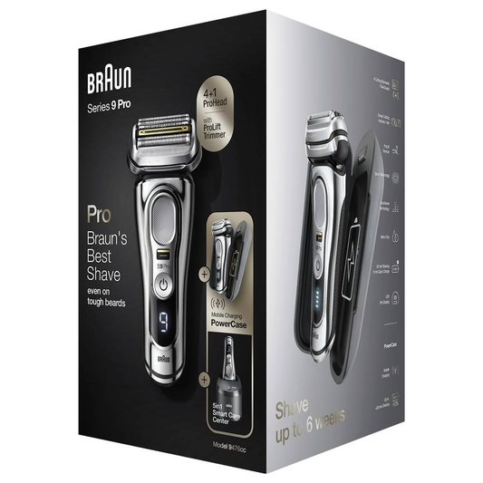 Braun Series 9 9496cc SW 9496cc rakvél með filmu, silfurlituð, á lager.