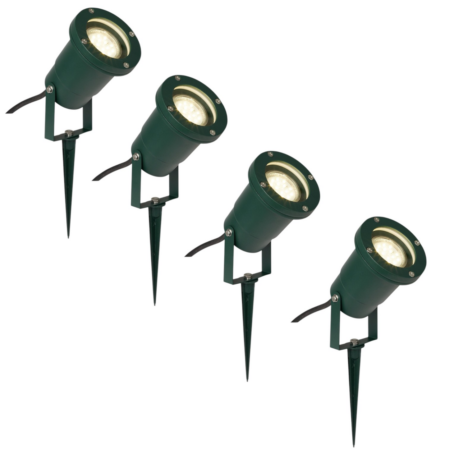 B-flokks Brilliant Frasco 96366 A04 útikastarar, jarðspyrna fyrir úti, garðkastarar, 4 stykki