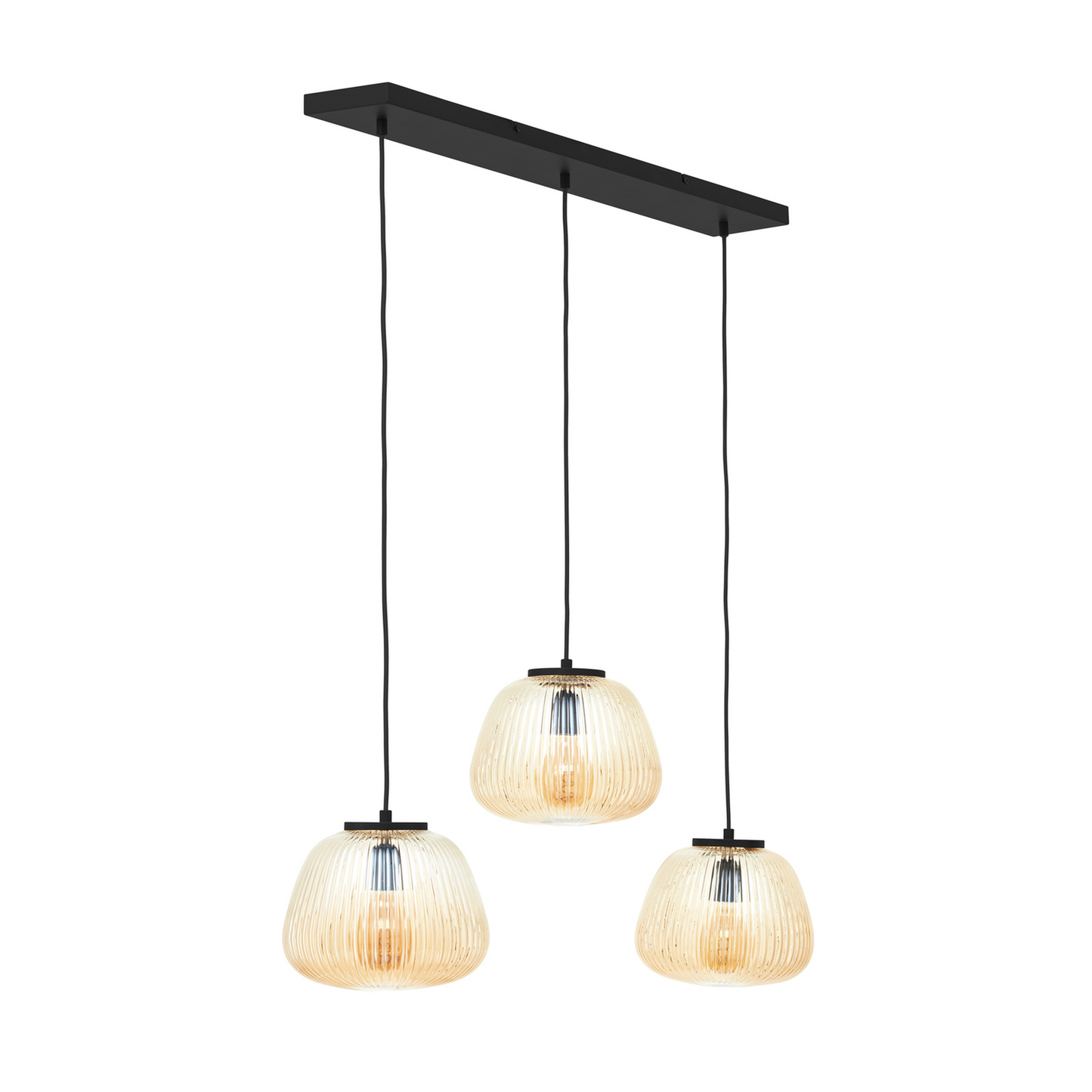 B-flokks Brilliant hengilampi, Kaizen gulbrúnn, 3 ljós. Sjá texta/mynd.