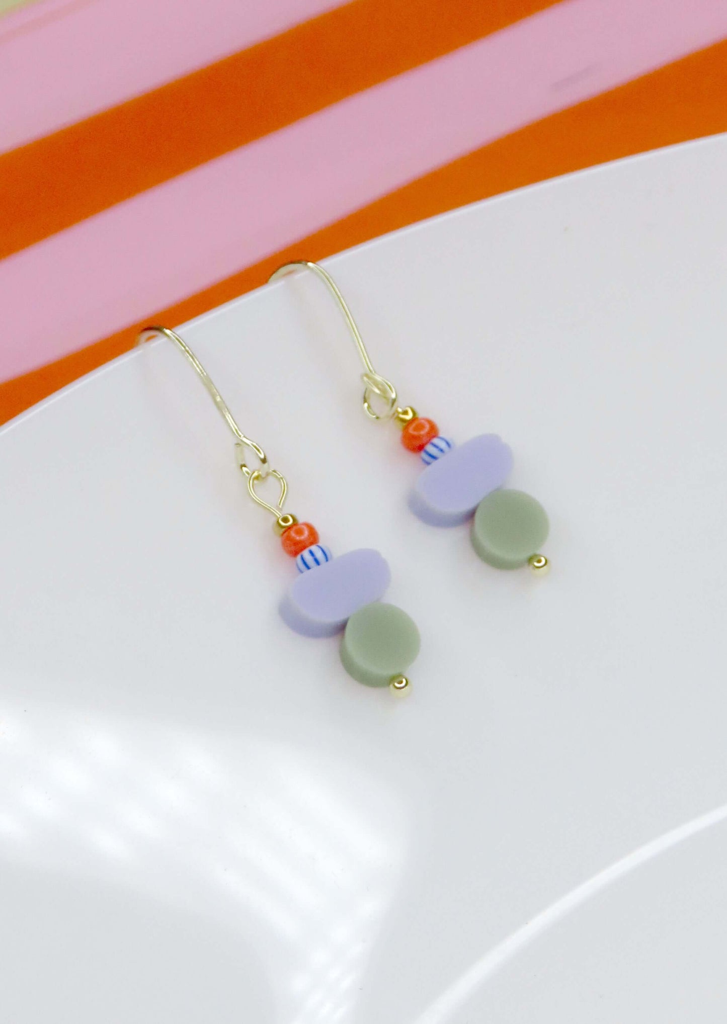 Color Treats Ohrringe-Zirkus mit gold filled Elementen