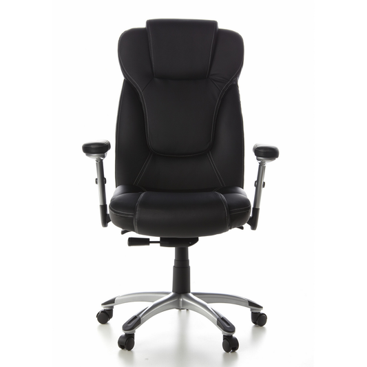 B-flokks Hjh skrifstofustóll Embassy 200 úr fínu leðri Sjá texta/mynd